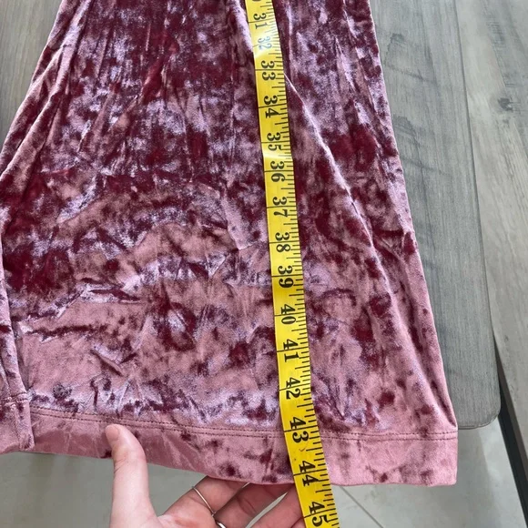 Show me Your Mumu crushed velvet bam bam flare pants size Large pink - Picture 5 of 6